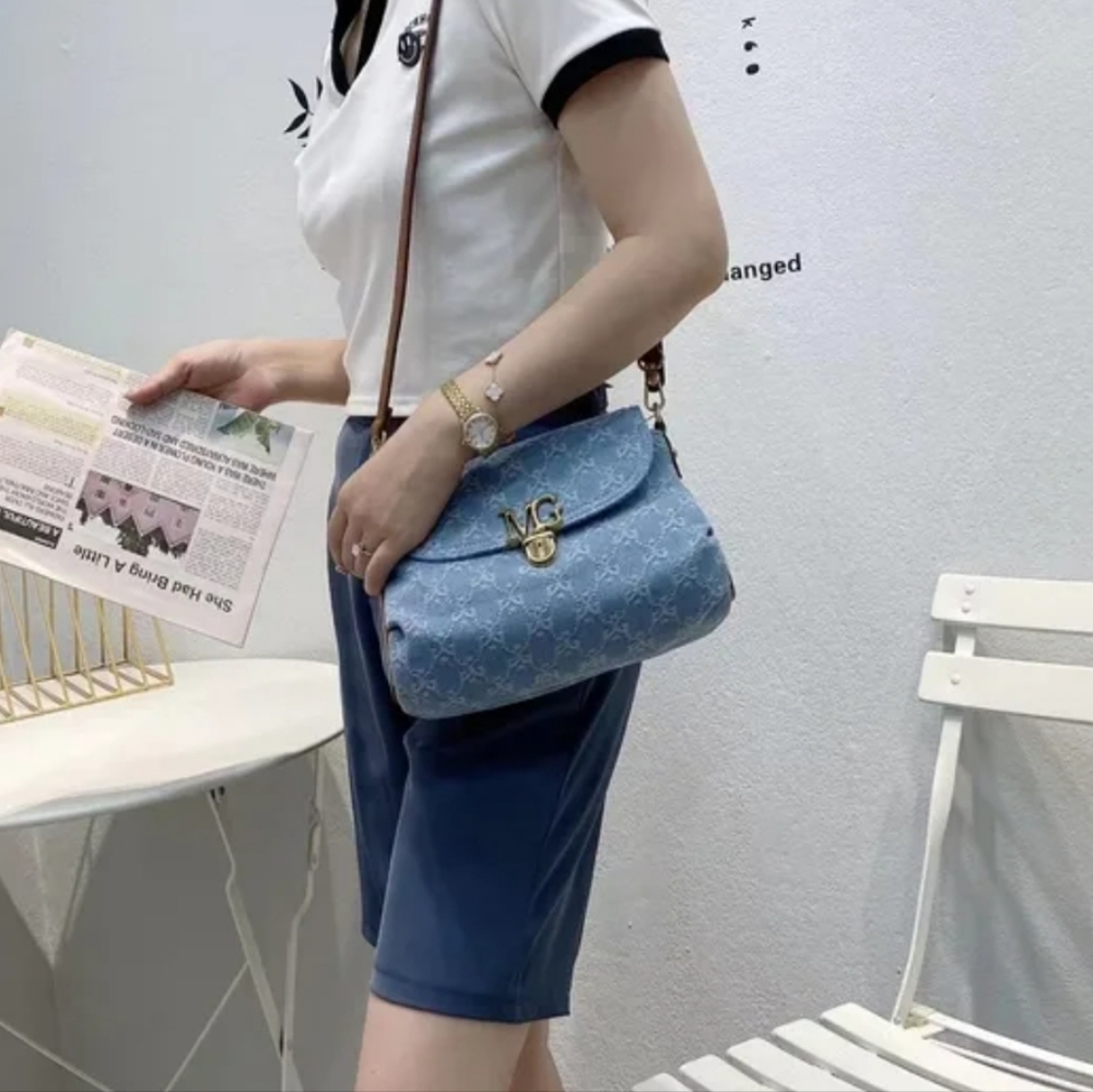 NWT- Miss Gail- Luxury Denim bag